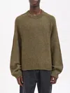 Our Legacy True Roundneck Wool And Silk Sweater In Green