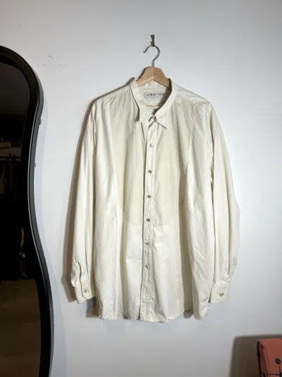 Pre-owned Our Legacy Tuxedo Shirt Size 46 In White