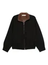 Our Legacy Mens Tasteful Black Casino High-neck Cotton-twill Jacket In Black