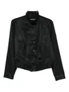 Our Legacy Twill Cropped Jacket In Black