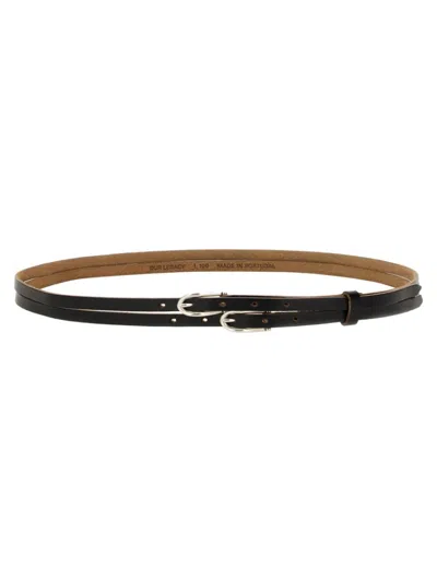 Our Legacy "twin Tongue" Belt In Brown