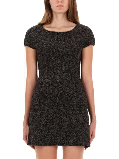 Our Legacy Women Multicolor Textured Boat Neck Top In Brown