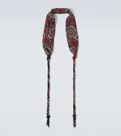 Our Legacy Twisted涡纹真丝领带