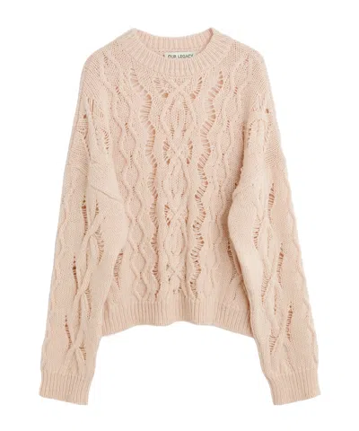 Our Legacy Twisted Sweater In Nude