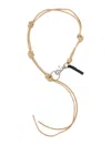 Our Legacy Leather Necklaces In Neutrals