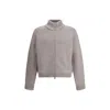 Our Legacy Raglan-sleeve Zip-up Cardigan In Gray