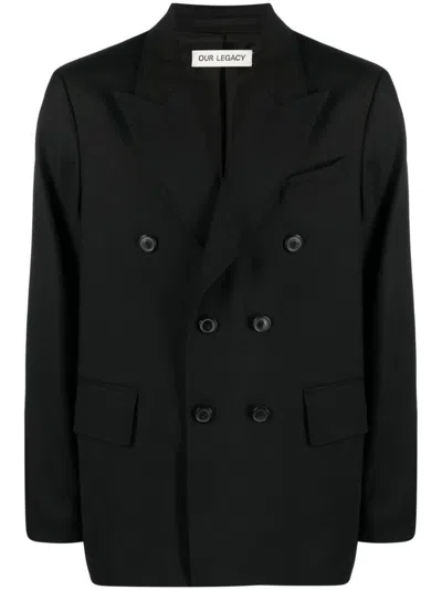 Our Legacy Unconstructed Db Blazer Clothing In Black