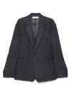 Our Legacy Gray Unconstructed Shinjuku Blazer In Blue