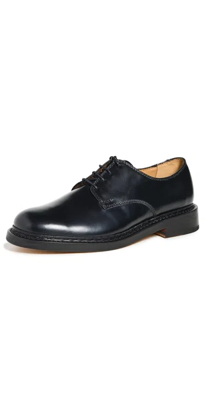 Our Legacy Uniform Parade Shoe In Black Leather
