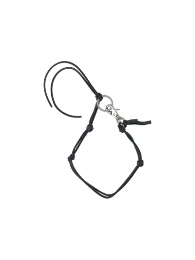 Our Legacy Unisex 100% Cow Leather Bijou Charm In Black