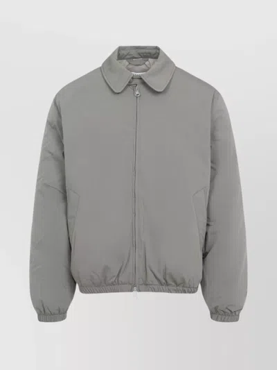 Our Legacy Solaro Sage Green Cotton Avenue Puffa Jacket In Gray