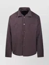 Our Legacy Utility Shirt With Long Sleeves And Chest Pockets In Purple