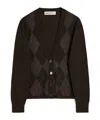 Our Legacy Argyle Pattern Long Sleeve Knitwear Top In Black