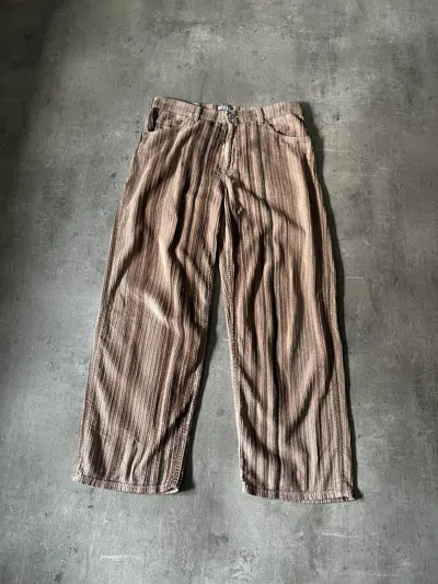 Pre-owned Our Legacy Vast But Corduroy Pants Brown Beige In Beige Brown
