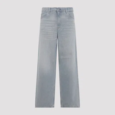 Our Legacy Vast Cut High-waisted Wide-leg Cotton Denim Jeans In Pale Coast Wash Blue