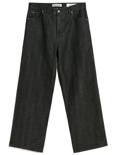 Our Legacy Vast Cut Jeans In Green