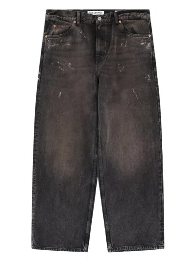 Our Legacy Vast Cut Nebula Wash Denim In Black