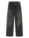 Our Legacy Straight Trousers With Belt Loops And Five-pocket Design In Black  