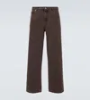 Our Legacy Brown Faded Jeans In Denim In Brown