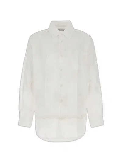 Our Legacy Vast Embroidered Lace-trim Shirt In White