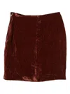 Our Legacy Velour Skirt In Red