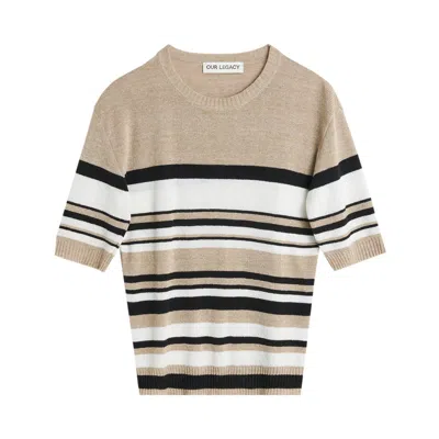 Pre-owned Our Legacy Venice B Stripe Teeny Tee 'multicolor' | Multi-color | Men's Size 52