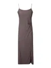 Our Legacy Maxi Dress With Adjustable Straps In Brown
