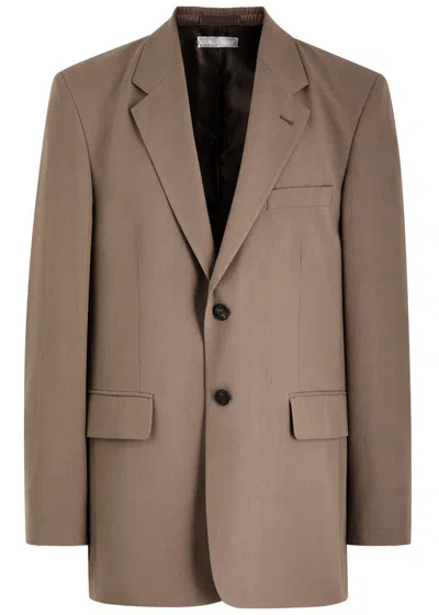 Our Legacy Vienna Woven Blazer In Light Brown