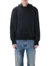 Our Legacy Relic Cropped Distressed Cotton-jersey Hoodie