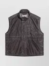 Our Legacy Vintage Effect Sleeveless Vest With Front Pocket In Gray