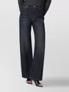 Our Legacy Vintage Style Wide Leg Denim Trousers In Blue