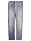 Our Legacy Vintage Trompe L'oeil Print Jeans In Blue