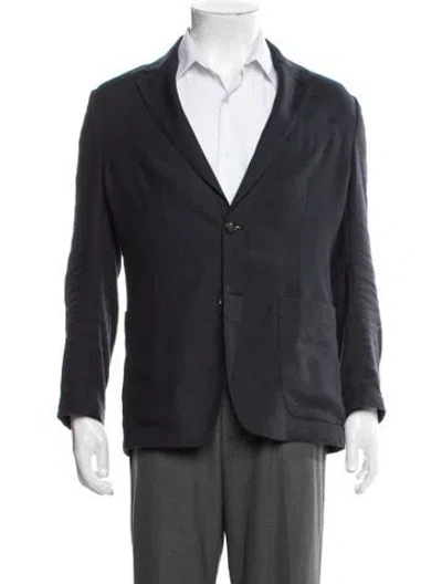Pre-owned Our Legacy Virgin Wool Blazer In Blue