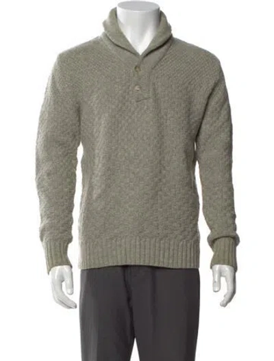 Pre-owned Our Legacy Virgin Wool Mock Neck Pullover In Green