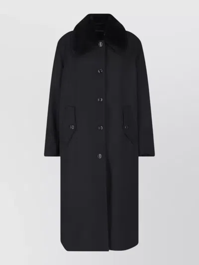 Our Legacy Virgin Wool Single Breasted Coat In Black