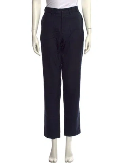 Pre-owned Our Legacy Virgin Wool Straight Leg Pants In Black