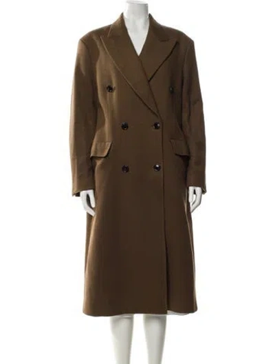 Pre-owned Our Legacy Virgin Wool Trench Coat In Brown