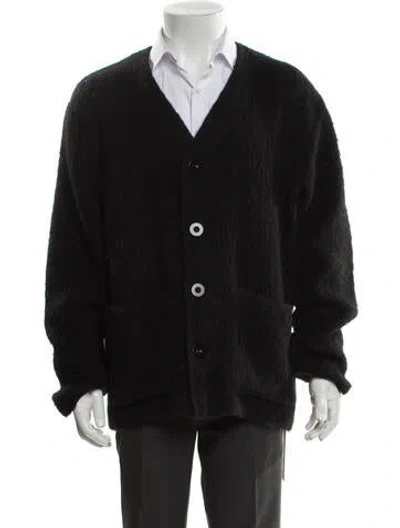Pre-owned Our Legacy V-neck Long Sleeve Cardigan In Black