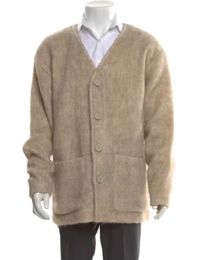 Pre-owned Our Legacy V-neck Long Sleeve Cardigan In Neutral