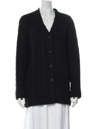 Pre-owned Our Legacy V-neck Sweater In Black