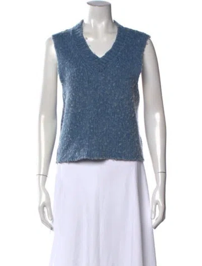 Pre-owned Our Legacy V-neck Sweater In Blue