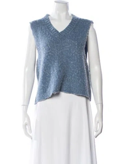 Pre-owned Our Legacy V-neck Sweater In Blue