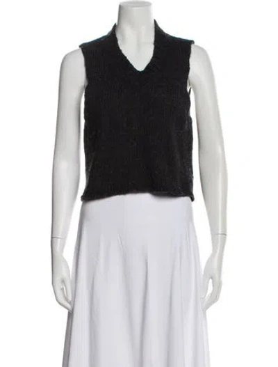 Pre-owned Our Legacy V-neck Sweater In Gray