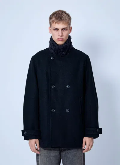 Our Legacy Wage Peacoat In Black
