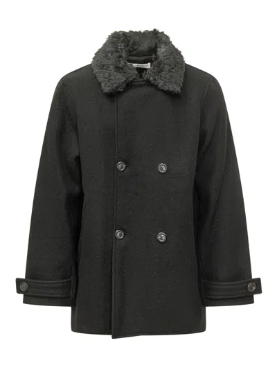 Our Legacy Wage Pleated Coat In Green