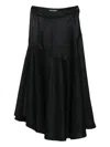 Our Legacy Waltz Asymmetric Skirt In Black