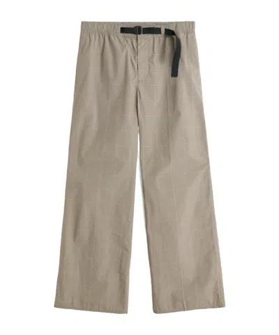 Our Legacy Wander Checked Trousers In Nude