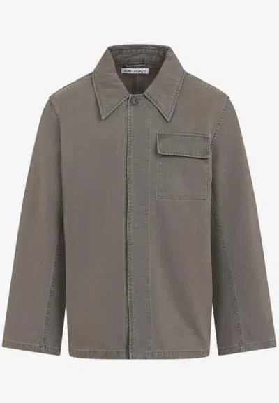 OUR LEGACY WASHED-OUT OVERSHIRT