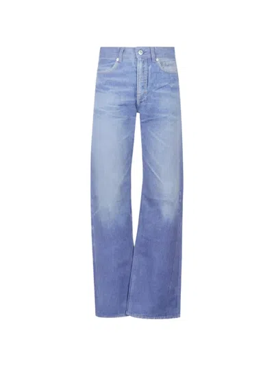 Our Legacy Wata Cut Jeans With Aurora Blue Digital Print