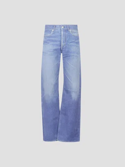Our Legacy Wata Cut Mini Jeans In Blue